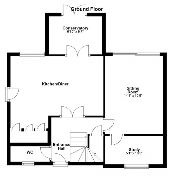 Floor Plan Image for 4 Bedroom Detached House for Sale in Henderson Close, Haverhill