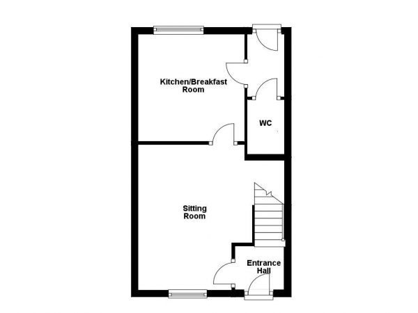 Floor Plan Image for 2 Bedroom Terraced House to Rent in Ruffles Road, Haverhill