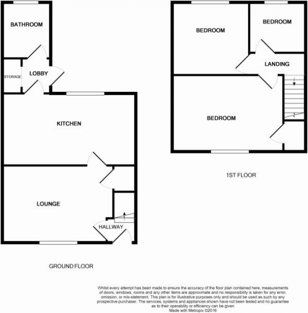 Floor Plan Image for 3 Bedroom Semi-Detached House for Sale in Crowland Road, Haverhill