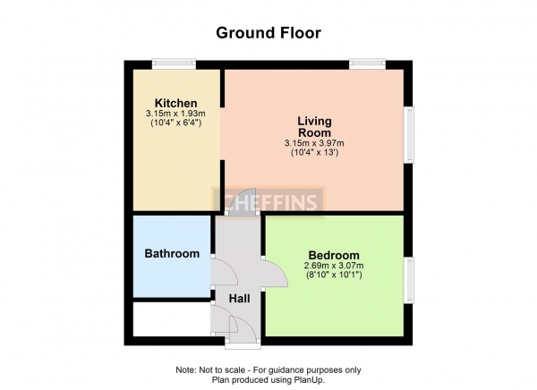 Floor Plan Image for 1 Bedroom Property to Rent in Meadowsweet Close, Haverhill