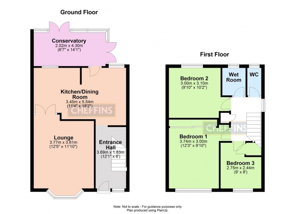 Floor Plan Image for 3 Bedroom Semi-Detached House for Sale in Kings Meadow, Kedington, Haverhill