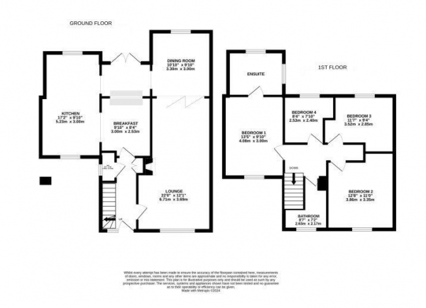 Floor Plan Image for 4 Bedroom Semi-Detached House for Sale in North Street, Steeple Bumpstead, Haverhill