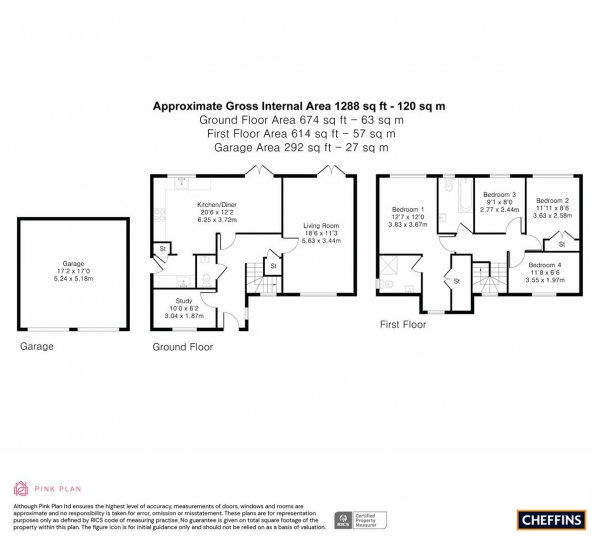 Floor Plan Image for 4 Bedroom Detached House for Sale in Cramswell Close, Haverhill