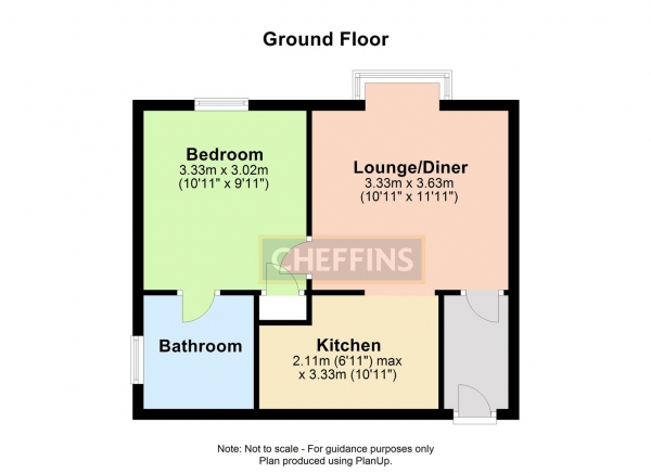 Floor Plan Image for 1 Bedroom Flat to Rent in Duddery Court, Haverhill