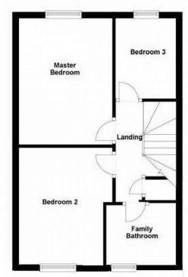 Floor Plan Image for 3 Bedroom Semi-Detached House for Sale in Green Road, Haverhill