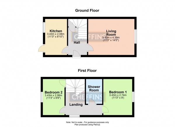 Floor Plan Image for 2 Bedroom End of Terrace House to Rent in Copellis Close, Haverhill