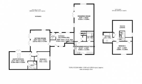 Floor Plan Image for 3 Bedroom Barn Conversion for Sale in Baythorne End, Halstead