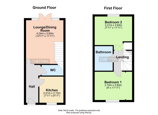 Floor Plan Image for 2 Bedroom Semi-Detached House to Rent in Clarendon Road, Haverhill