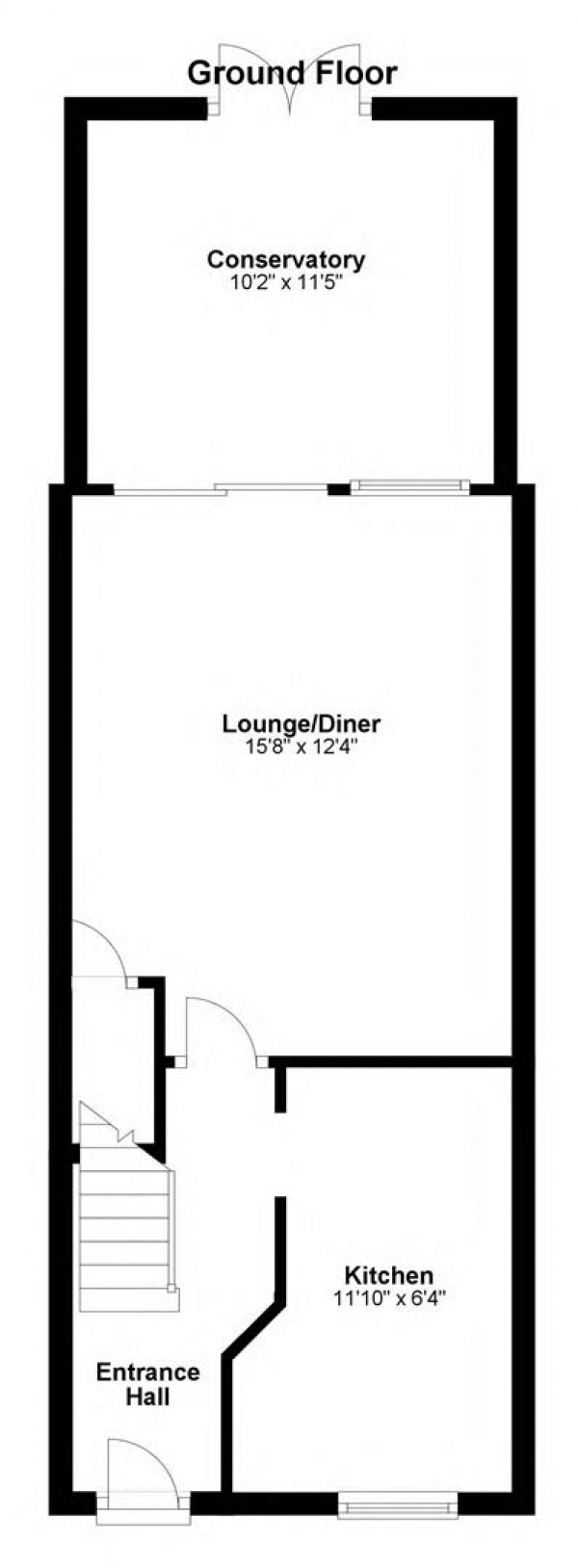 Floor Plan Image for 2 Bedroom Terraced House for Sale in Hay Close, Balsham, Cambridge