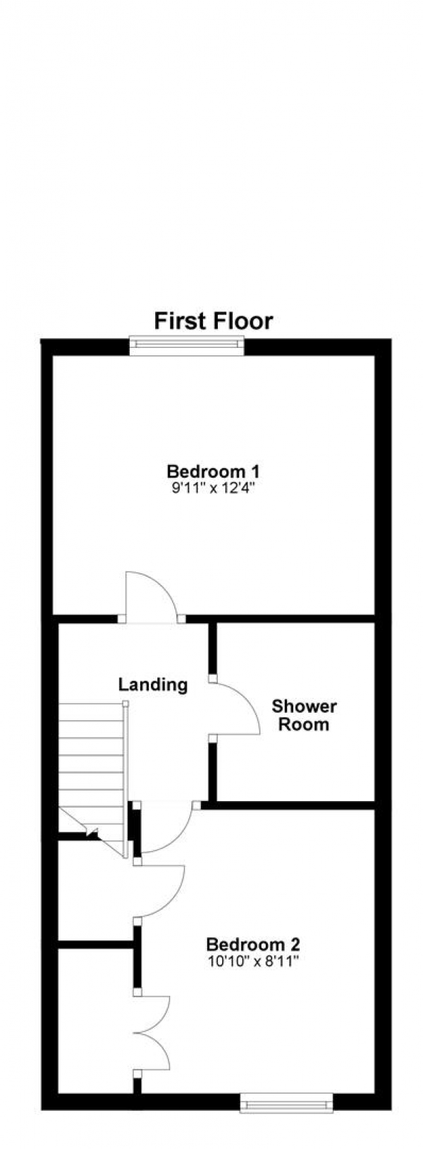 Floor Plan Image for 2 Bedroom Terraced House for Sale in Hay Close, Balsham, Cambridge