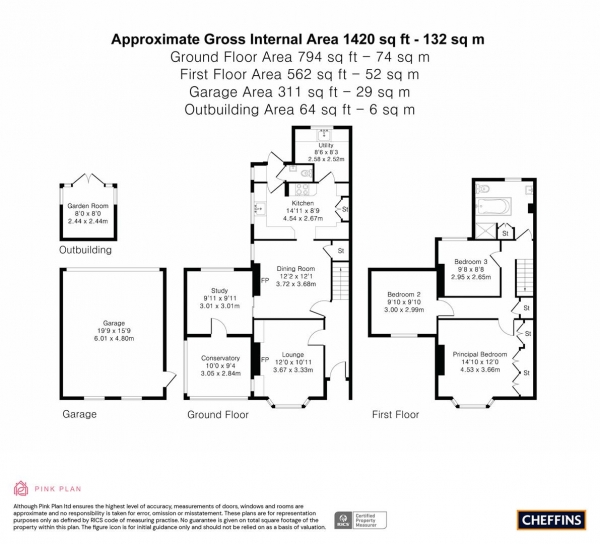 Floor Plan Image for 3 Bedroom Semi-Detached House for Sale in Wratting Road, Haverhill