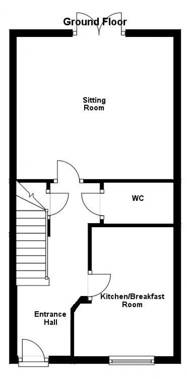 Floor Plan Image for 4 Bedroom Town House to Rent in Fleming Way, Withersfield, Haverhill