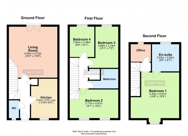 Floor Plan Image for 4 Bedroom Terraced House to Rent in Apple Acre Road, Haverhill