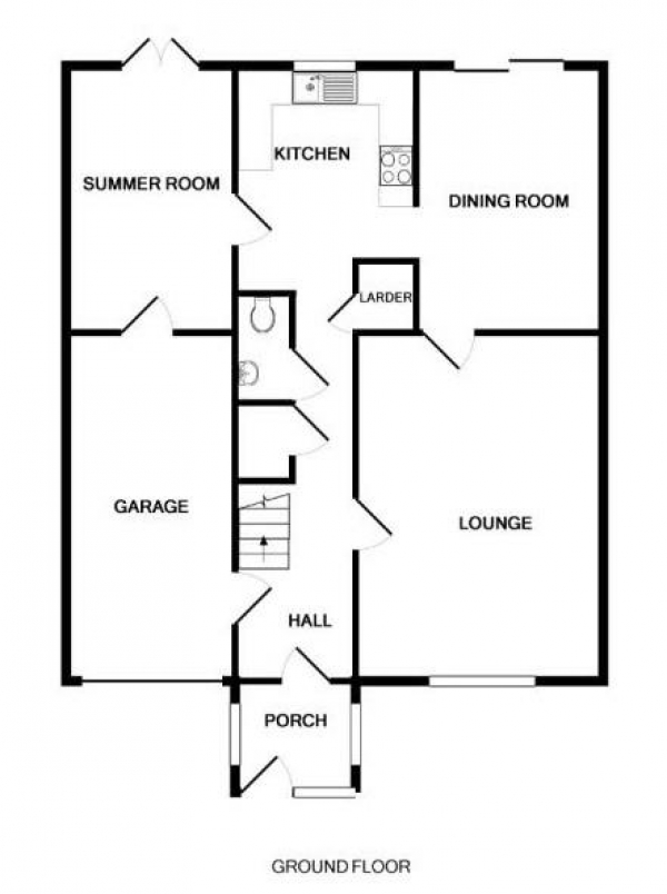 Floor Plan Image for 4 Bedroom Detached House for Sale in Chaplains Close, Haverhill