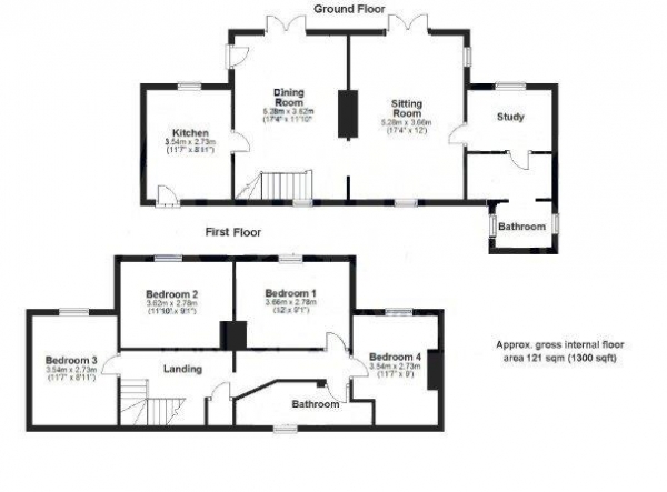 Floor Plan Image for 4 Bedroom Detached House for Sale in Anne Sucklings Lane, Little Wratting, Haverhill