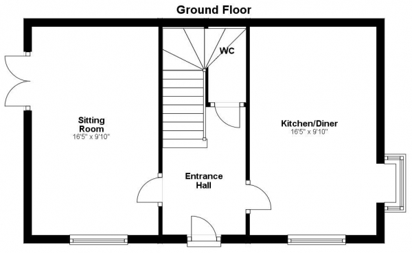 Floor Plan Image for 3 Bedroom Semi-Detached House for Sale in Kelvin Drive, Withersfield, Haverhill