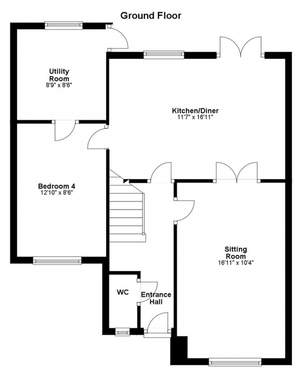 Floor Plan Image for 4 Bedroom Detached House for Sale in Osprey Road, Haverhill