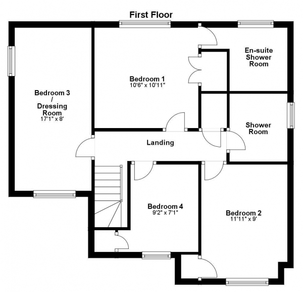 Floor Plan Image for 4 Bedroom Detached House for Sale in Osprey Road, Haverhill