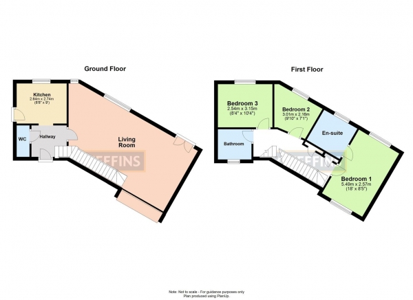 Floor Plan Image for 3 Bedroom Semi-Detached House for Sale in Burnt House Close, Haverhill