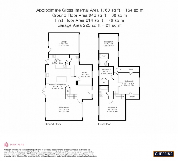 Floor Plan Image for 4 Bedroom Detached House for Sale in The Street, Sturmer