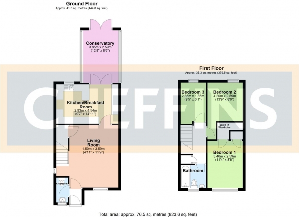 Floor Plan Image for 3 Bedroom Link Detached House for Sale in Stockley Close, Haverhill