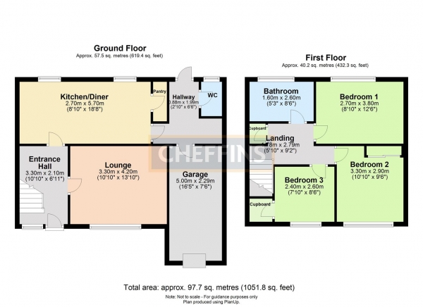 Floor Plan Image for 3 Bedroom Semi-Detached House to Rent in Cambridge Road, Linton, Cambridge