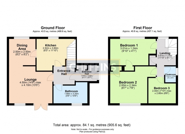 Floor Plan Image for 3 Bedroom Semi-Detached House to Rent in Petlands, Little Walden