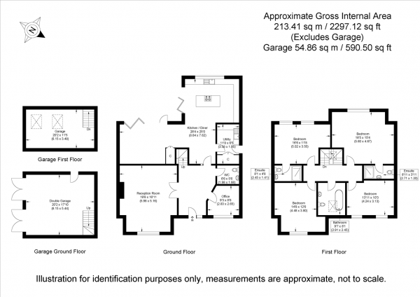 Floor Plan Image for 4 Bedroom Detached House for Sale in Langley Upper Green