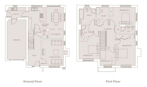 Floor Plan Image for 4 Bedroom Detached House for Sale in Water Lane, Steeple Bumpstead