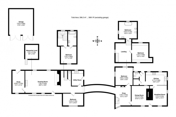 Floor Plan Image for 4 Bedroom Detached House for Sale in Church End, Rickling, Saffron Walden