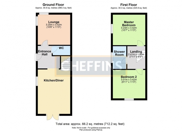 Floor Plan Image for 2 Bedroom End of Terrace House to Rent in Grange Road, Ickleton, Saffron Walden