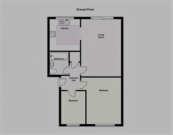 Floor Plan Image for 2 Bedroom Flat for Sale in Ross Close, Saffron Walden