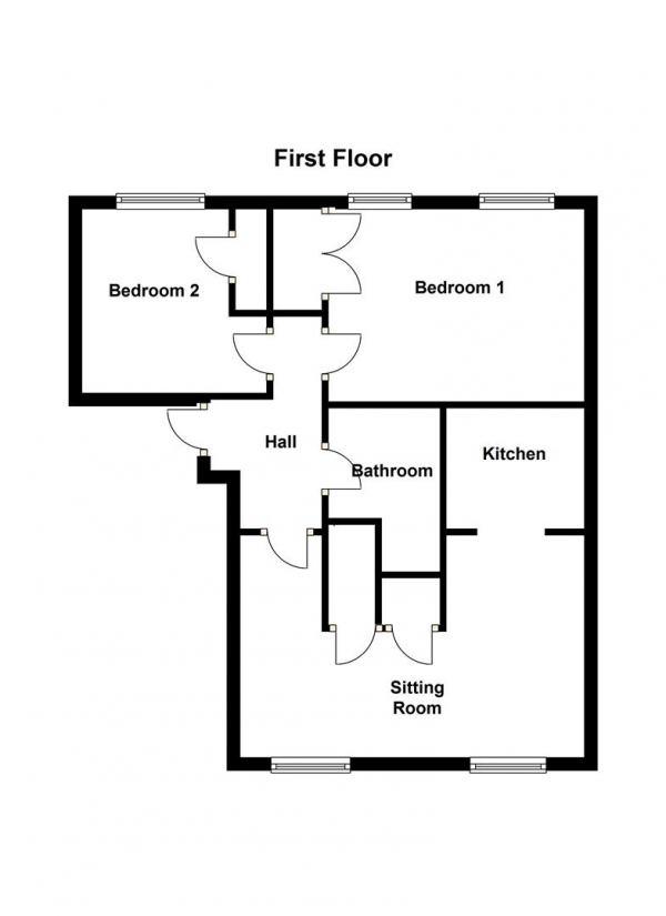 Floor Plan Image for 2 Bedroom Flat for Sale in Kings Mill Newmarket Road, Great Chesterford, Saffron Walden