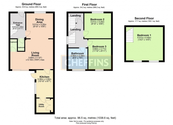 Floor Plan Image for 3 Bedroom Semi-Detached House to Rent in Joiners Road, Linton, Cambridge