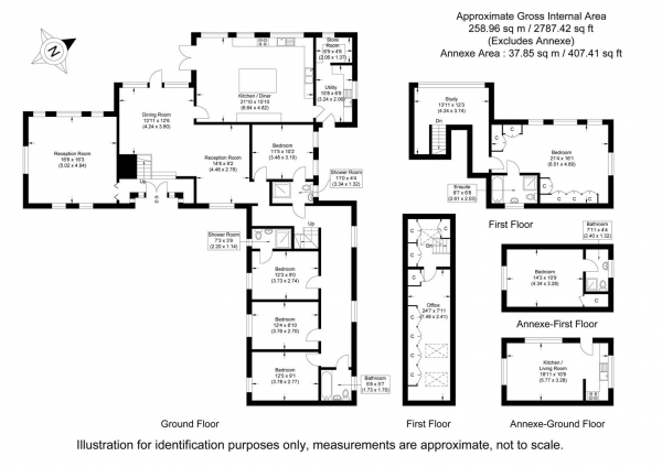 Floor Plan Image for 5 Bedroom Detached House for Sale in Howe Lane, Great Sampford, Saffron Walden