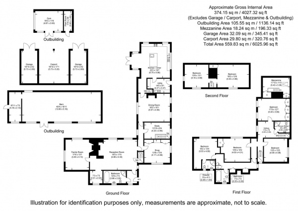 Floor Plan Image for 6 Bedroom Detached House for Sale in Tindon End, Great Sampford, Saffron Walden