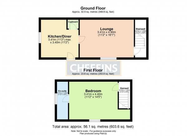 Floor Plan Image for 1 Bedroom Semi-Detached House to Rent in Hollow Road, Chrishall, Royston