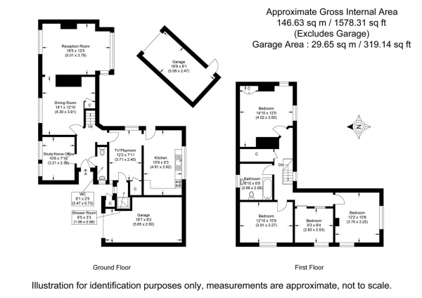 Floor Plan Image for 4 Bedroom Cottage for Sale in Starlings Green, Clavering, Saffron Walden