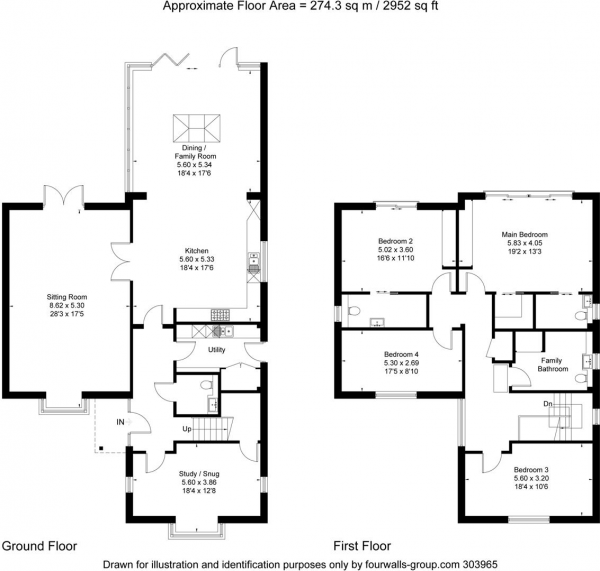 Floor Plan Image for 4 Bedroom Detached House for Sale in Radwinter Road, Ashdon, Saffron Walden