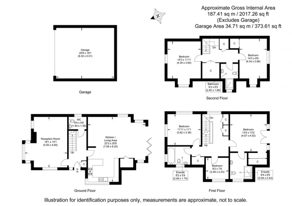 Floor Plan Image for 4 Bedroom Detached House for Sale in Gillon Way, Radwinter, Saffron Walden