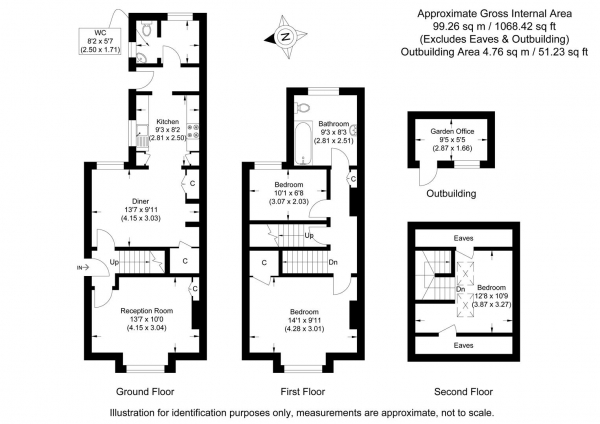 Floor Plan Image for 3 Bedroom Cottage for Sale in Maltings Cottage, Bartlow, Cambridge