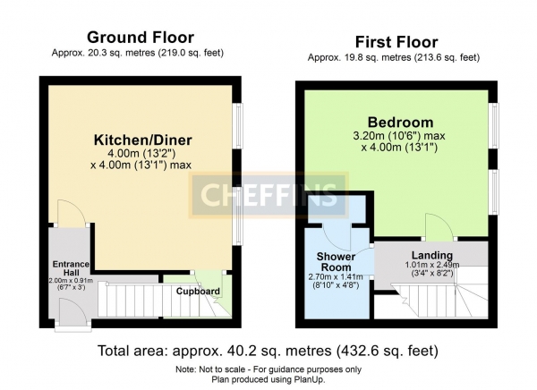 Floor Plan Image for 1 Bedroom Apartment to Rent in Newmarket Road, Great Chesterford, Saffron Walden