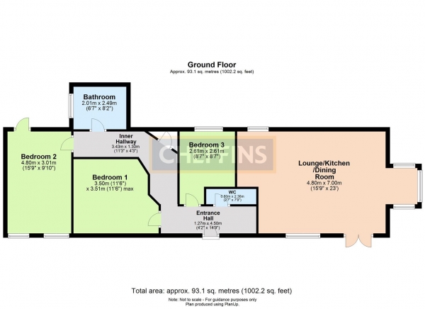 Floor Plan Image for 3 Bedroom Barn Conversion to Rent in Camps Road, Ashdon, Saffron Walden