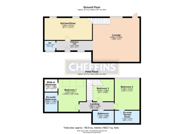 Floor Plan Image for 3 Bedroom Barn Conversion to Rent in Roast Green, Clavering, Saffron Walden