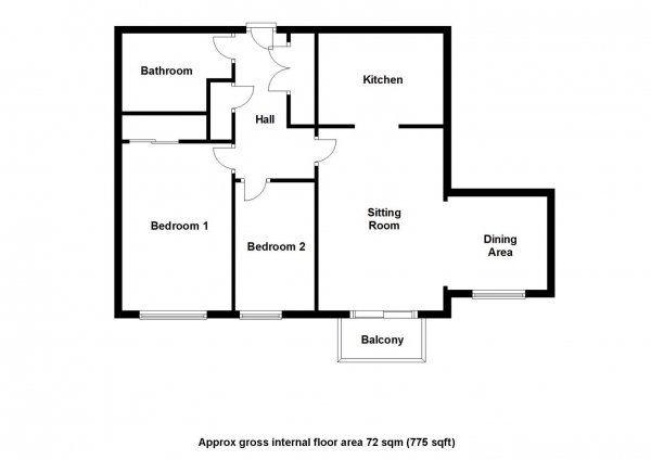 Floor Plan Image for 2 Bedroom Retirement Property for Sale in Audley Road, Saffron Walden