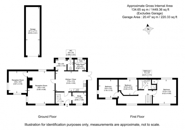 Floor Plan Image for 4 Bedroom Detached House for Sale in Hamperden End, Debden Green, Saffron Walden