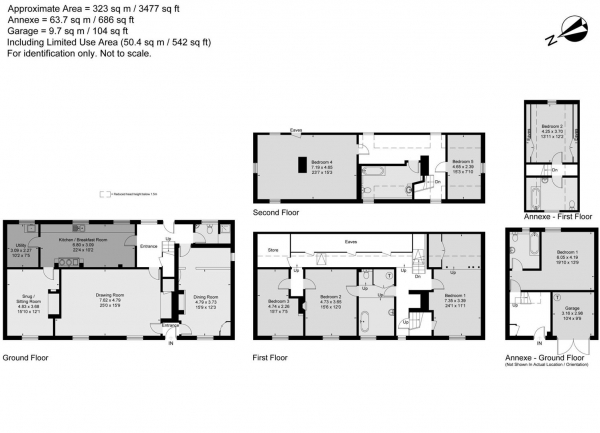 Floor Plan Image for 5 Bedroom Detached House for Sale in Chishill Road, Heydon, Royston