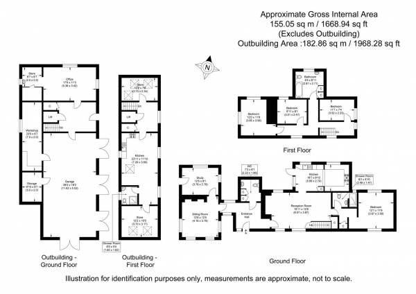 Floor Plan Image for 4 Bedroom Detached House for Sale in Dewes Green Road, Berden, Bishop's Stortford