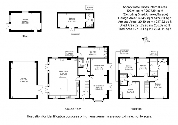 Floor Plan Image for 4 Bedroom Detached House for Sale in Walden Road, Little Chesterford, Saffron Walden