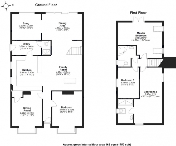 Floor Plan Image for 4 Bedroom Detached House for Sale in Pleasant Valley, Saffron Walden